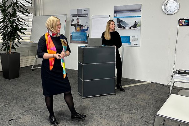 CEO Irina Leutwyler und Leiterin Human Resources Claudia Quaini