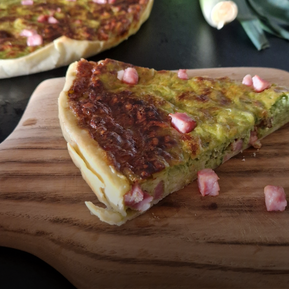 Lauchkuchen mit Speck