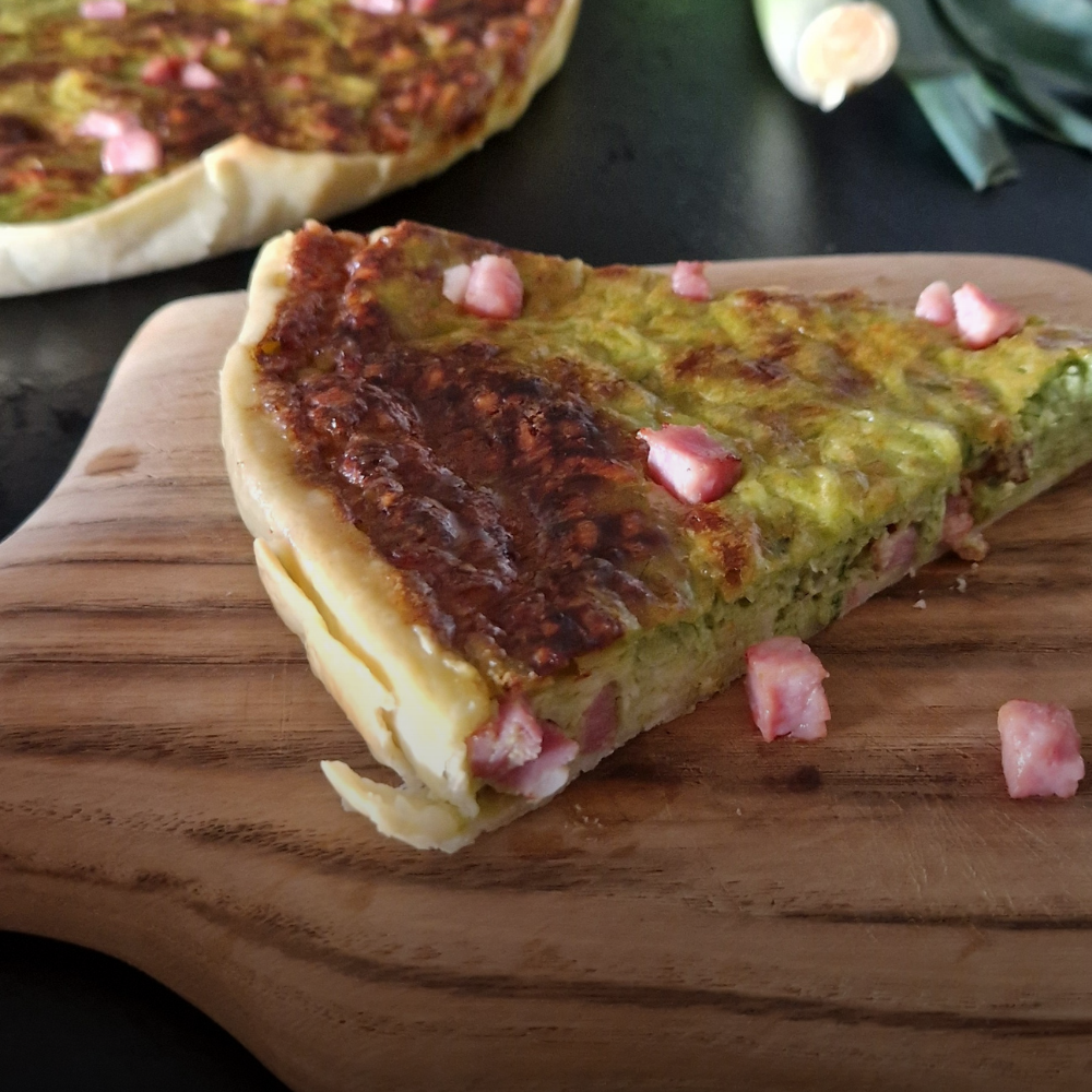 Lauchkuchen mit Speck